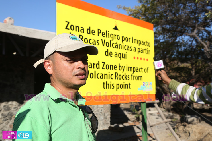 Ineter se&ntilde;aliza zonas de peligro del Volc&aacute;n Telica para la protecci&oacute;n de turistas y familias locales
